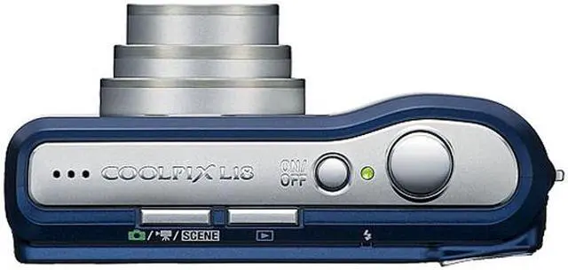 Alt view image 5 of 5 - Nikon CoolPix L18 Navy 8.0 MP 3X Optical Zoom Digital Camera