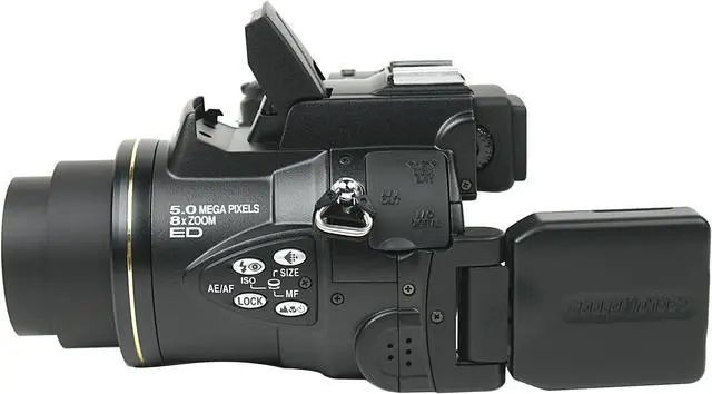 Alt view image 6 of 10 - Nikon CoolPix 5700 Black 5.0 MP 8X Optical Zoom Digital Camera