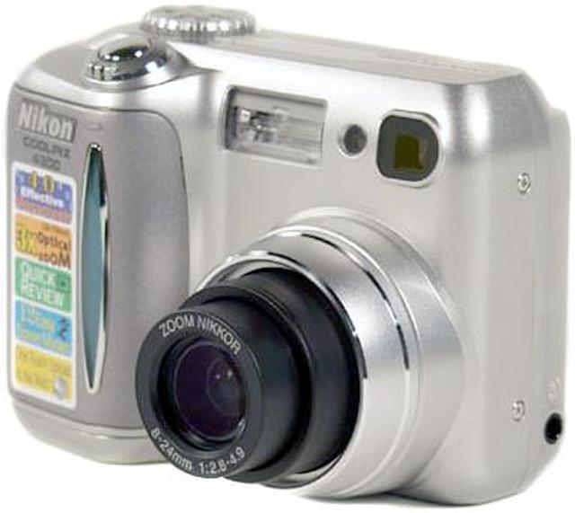 Nikon Coolpix 4300 3x Optical Zoom 4.0MP Silver Digital Camera