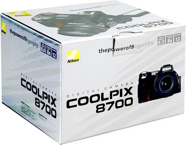 Alt view image 11 of 11 - Nikon Coolpix 8700 Black 8.0MP 8X Optical Zoom Digital Camera