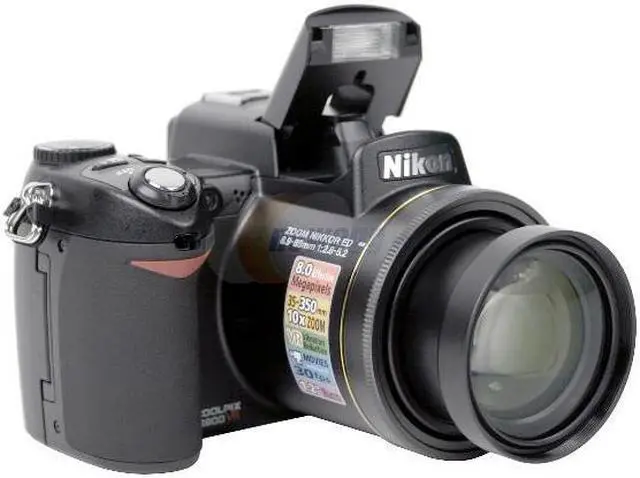 Alt view image 3 of 10 - Nikon Coolpix 8800 Black 8.0MP 10X Optical Zoom Digital Camera