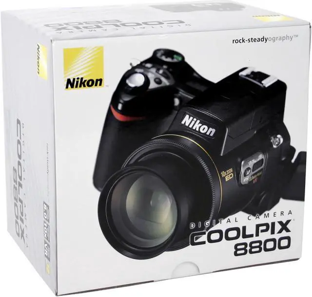Alt view image 9 of 10 - Nikon Coolpix 8800 Black 8.0MP 10X Optical Zoom Digital Camera