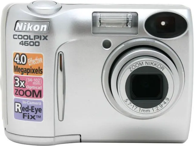 Alt view image 4 of 10 - Nikon COOLPIX 4600 Silver 4.0MP 3X Optical Zoom Digital Camera