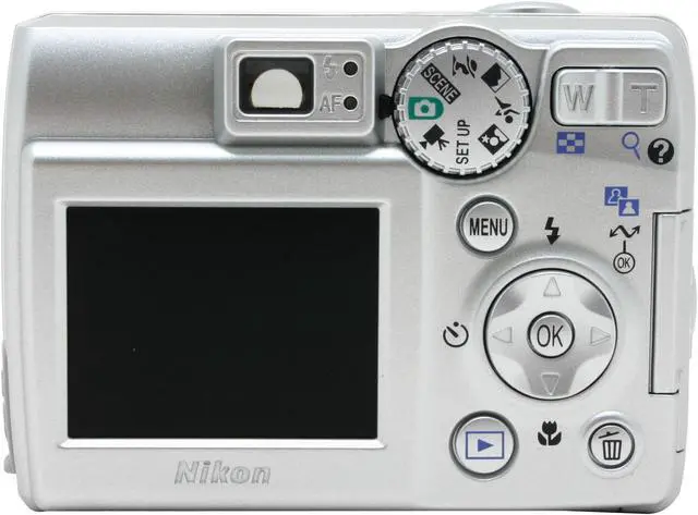 Alt view image 6 of 10 - Nikon COOLPIX 4600 Silver 4.0MP 3X Optical Zoom Digital Camera