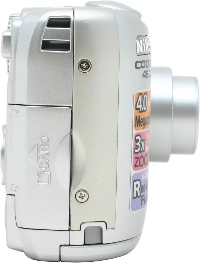 Alt view image 7 of 10 - Nikon COOLPIX 4600 Silver 4.0MP 3X Optical Zoom Digital Camera