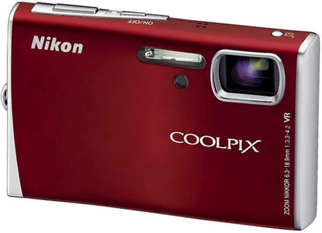 Nikon COOLPIX S52 コンパクトデジタルカメラ Nikon Coolpix S52 Red 9.0 MP Digital Camera - Newegg.com