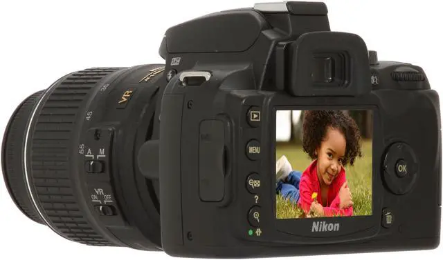 Alt view image 3 of 13 - Nikon D60 Black 10.2 MP Digital SLR Camera w/AF-S DX NIKKOR 18-55mm f/3.5-5.6 G VR Lens