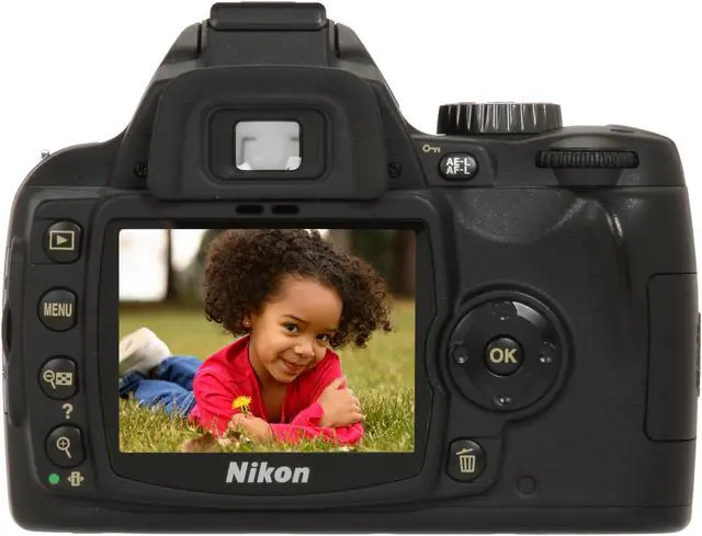 Alt view image 4 of 13 - Nikon D60 Black 10.2 MP Digital SLR Camera w/AF-S DX NIKKOR 18-55mm f/3.5-5.6 G VR Lens