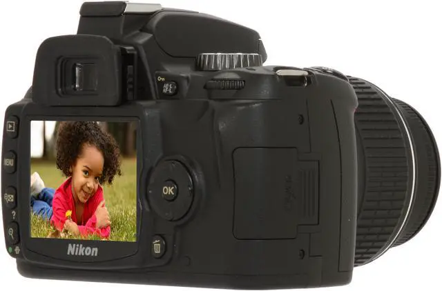 Alt view image 5 of 13 - Nikon D60 Black 10.2 MP Digital SLR Camera w/AF-S DX NIKKOR 18-55mm f/3.5-5.6 G VR Lens