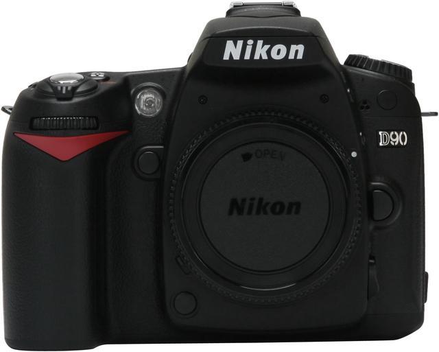 Alt view image 8 of 13 - Nikon D90 Black 12.3 MP Digital SLR Camera - Body Only