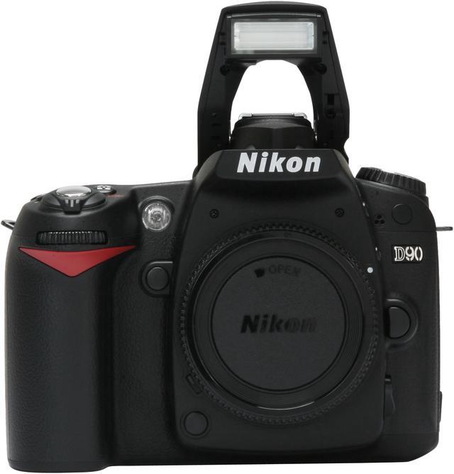 Alt view image 9 of 13 - Nikon D90 Black 12.3 MP Digital SLR Camera - Body Only