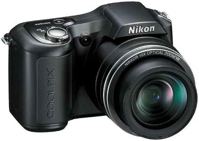 Alt view image 3 of 4 - Nikon COOLPIX L100 Matte Black 10.0 MP 15X Optical Zoom Digital Camera