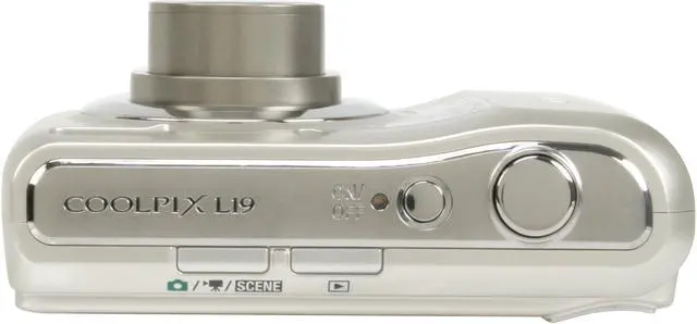 Alt view image 9 of 12 - Nikon COOLPIX L19 Smooth Silver 8.0 MP 3.6X Optical Zoom Digital Camera