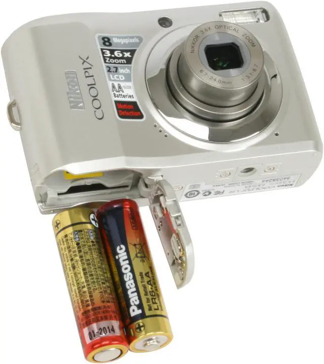 Alt view image 11 of 12 - Nikon COOLPIX L19 Smooth Silver 8.0 MP 3.6X Optical Zoom Digital Camera