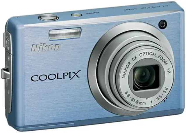Alt view image 3 of 4 - Nikon COOLPIX S560 Cool Blue 10.0 MP 5X Optical Zoom Digital Camera