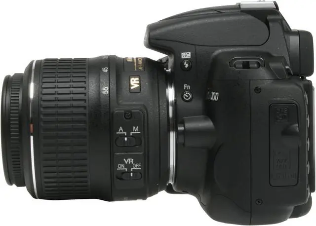 Alt view image 2 of 13 - Nikon D5000 Black 12.3 MP Digital SLR Camera w/AF-S DX Nikkor 18-55mm f/3.5-5.6G VR Lens