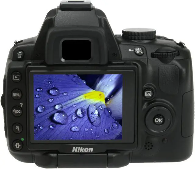 Alt view image 4 of 13 - Nikon D5000 Black 12.3 MP Digital SLR Camera w/AF-S DX Nikkor 18-55mm f/3.5-5.6G VR Lens