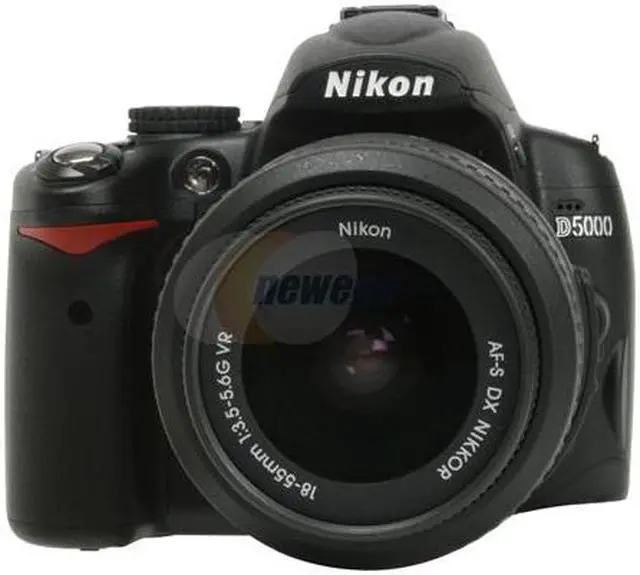 Alt view image 9 of 13 - Nikon D5000 Black 12.3 MP Digital SLR Camera w/AF-S DX Nikkor 18-55mm f/3.5-5.6G VR Lens
