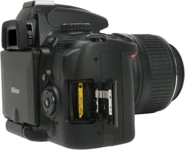 Alt view image 12 of 13 - Nikon D5000 Black 12.3 MP Digital SLR Camera w/AF-S DX Nikkor 18-55mm f/3.5-5.6G VR Lens