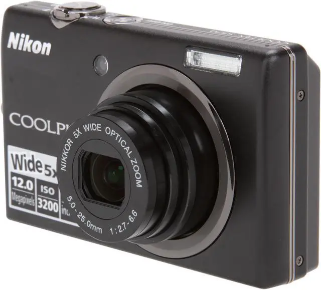 Nikon COOLPIX S570 Black MP 28mm Wide Angle Digital Camera