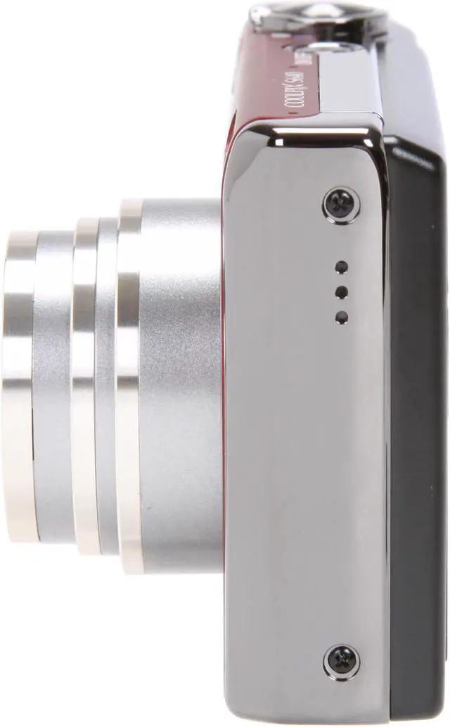 Alt view image 2 of 7 - Nikon COOLPIX S640 Velour Red 12.2 MP 5X Optical Zoom 28mm Wide Angle Digital Camera