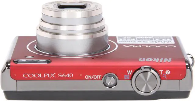 Alt view image 5 of 7 - Nikon COOLPIX S640 Velour Red 12.2 MP 5X Optical Zoom 28mm Wide Angle Digital Camera