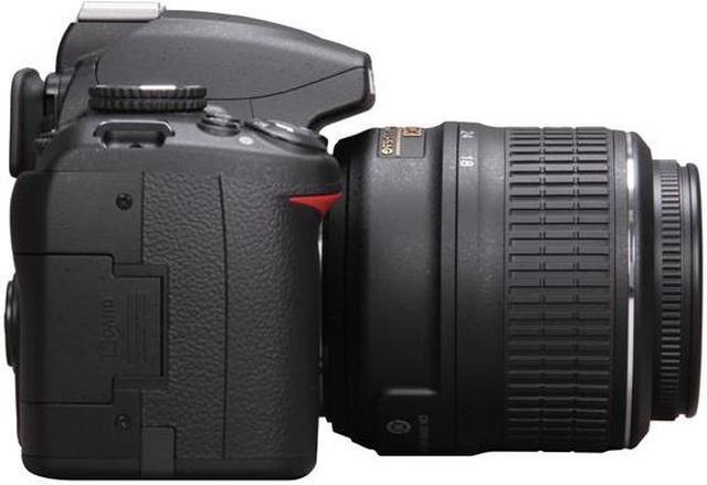 Alt view image 3 of 10 - Nikon D3000 Black 10.2 MP Digital SLR Camera w/ 3x 18-55mm Zoom-NIKKOR VR Lens