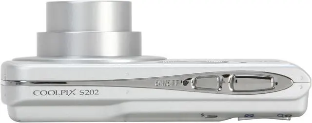 Alt view image 6 of 8 - Nikon COOLPIX S202 Silver 8.0 MP 3X Optical Zoom Digital Camera