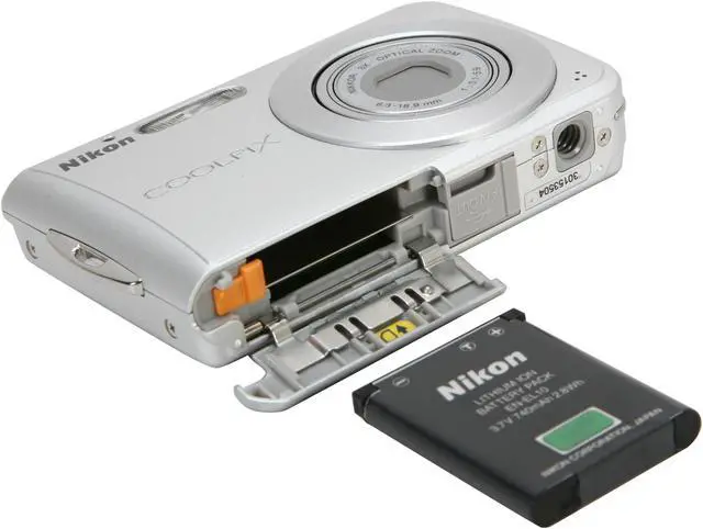 Alt view image 7 of 8 - Nikon COOLPIX S202 Silver 8.0 MP 3X Optical Zoom Digital Camera