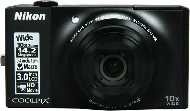 Alt view image 2 of 8 - Nikon COOLPIX S8000 Black 14.2 MP 10X Optical Zoom Digital Camera