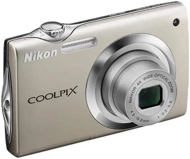 Alt view image 3 of 6 - Nikon COOLPIX S3000 Champagne Silver 12.0 MP 4X Optical Zoom 27mm Wide Angle Digital Camera