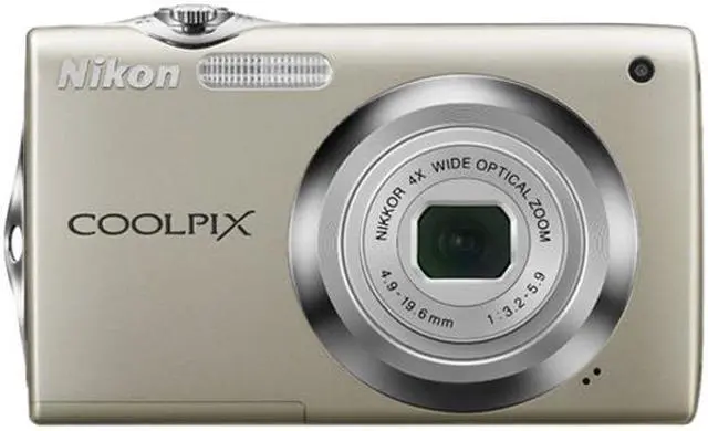 Alt view image 4 of 6 - Nikon COOLPIX S3000 Champagne Silver 12.0 MP 4X Optical Zoom 27mm Wide Angle Digital Camera