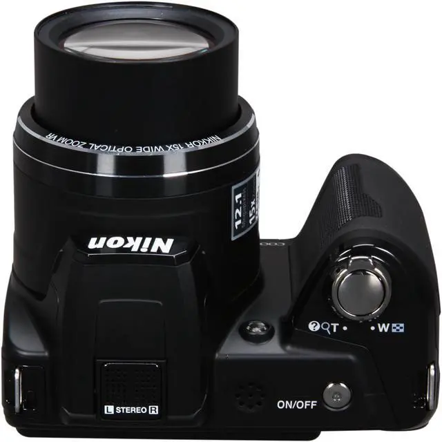 Alt view image 7 of 10 - Nikon COOLPIX L110 Black 12.1 MP 15X Optical Zoom 28mm Wide Angle Digital Camera