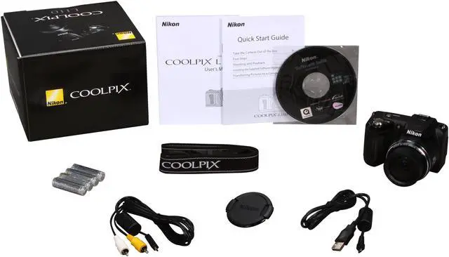 Alt view image 10 of 10 - Nikon COOLPIX L110 Black 12.1 MP 15X Optical Zoom 28mm Wide Angle Digital Camera