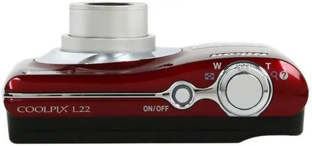 Alt view image 4 of 6 - Nikon COOLPIX L22 Red 12.0 MP 3.6X Optical Zoom Digital Camera