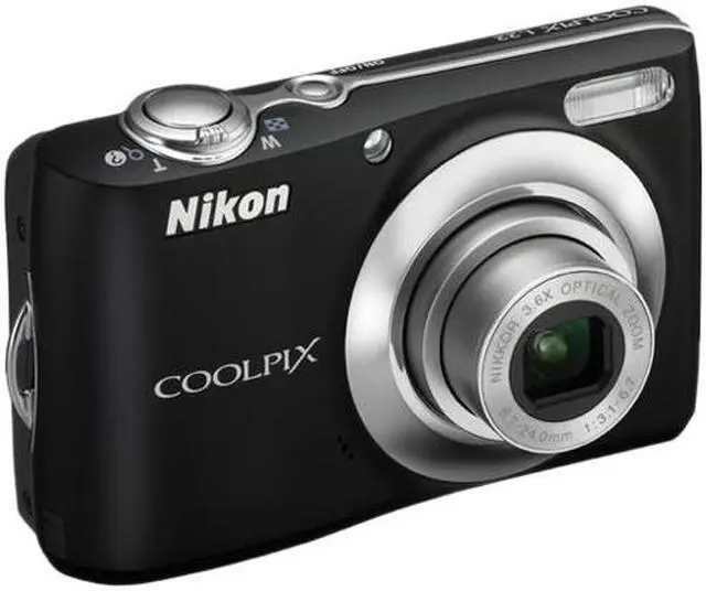 Alt view image 3 of 6 - Nikon COOLPIX L22 Black 12.0 MP 3.6X Optical Zoom Digital Camera