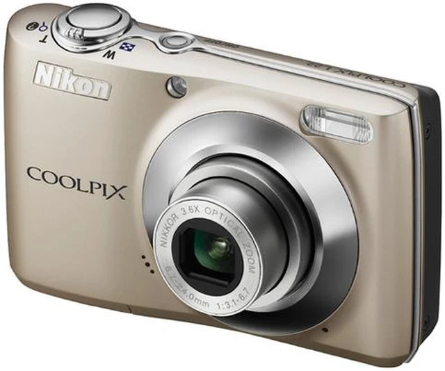 Main image of Nikon COOLPIX L22 Champagne Silver 12.0 MP 3.6X Optical Zoom Digital Camera