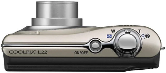 Alt view image 5 of 5 - Nikon COOLPIX L22 Champagne Silver 12.0 MP 3.6X Optical Zoom Digital Camera