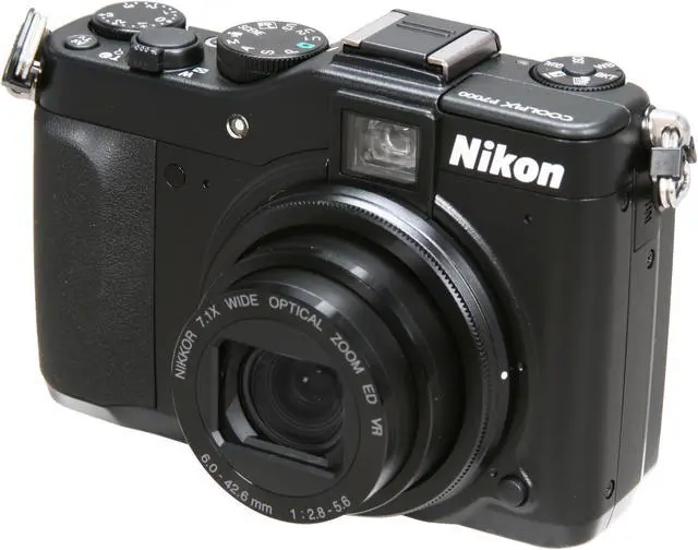 Main image of Nikon P7000 Black 10.1 MP 7.1X Optical Zoom 28mm Wide Angle Digital Camera
