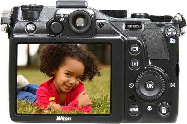 Alt view image 4 of 8 - Nikon P7000 Black 10.1 MP 7.1X Optical Zoom 28mm Wide Angle Digital Camera