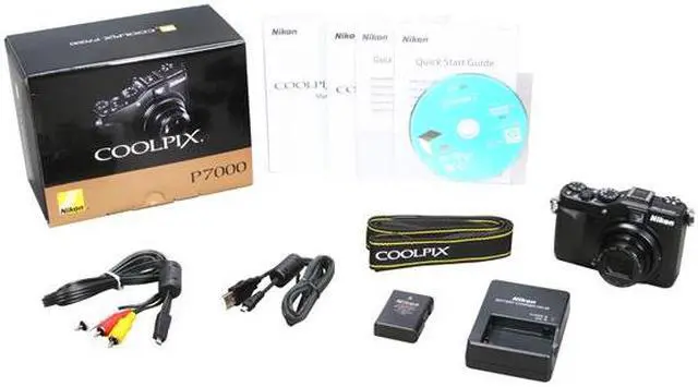 Alt view image 8 of 8 - Nikon P7000 Black 10.1 MP 7.1X Optical Zoom 28mm Wide Angle Digital Camera