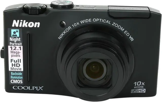 Alt view image 2 of 8 - Nikon Coolpix S8100 Black 12.1 MP 3.0" 921k LCD 10X Optical Zoom Digital Camera