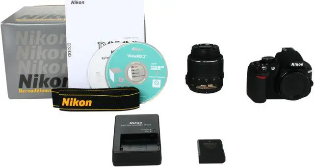 Alt view image 11 of 11 - Nikon D3100 Black 14.2 MP Digital SLR Camera with 18-55mm VR Zoom Lens