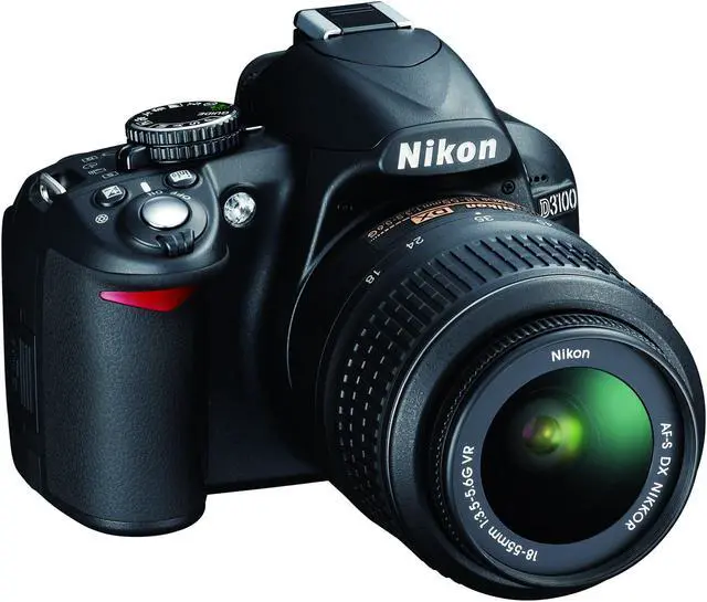 Main image of Nikon D3100 Black 14.2 MP Digital SLR Camera with 18-55mm VR Zoom Lens