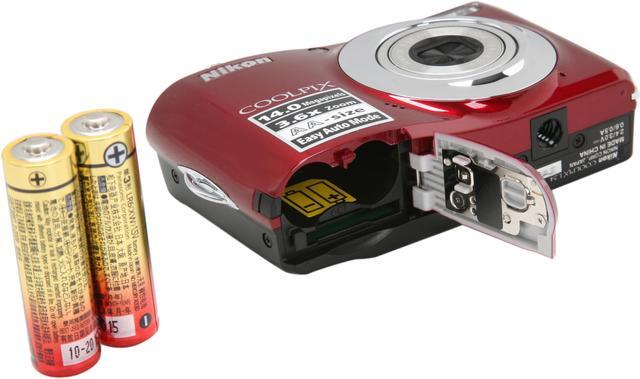 Alt view image 7 of 8 - Nikon COOLPIX L24 Red 14.0 MP 3.6X Optical Zoom Digital Camera