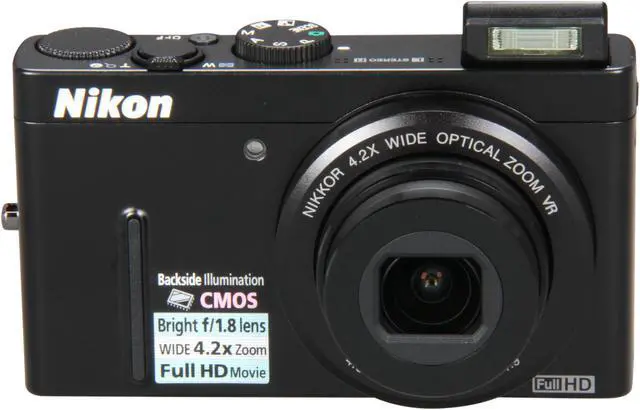 Alt view image 2 of 8 - Nikon COOLPIX P300 Black 12.2 MP 4.2X Optical Zoom 24mm Wide Angle Digital Camera
