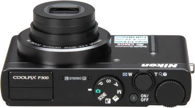 Alt view image 6 of 8 - Nikon COOLPIX P300 Black 12.2 MP 4.2X Optical Zoom 24mm Wide Angle Digital Camera