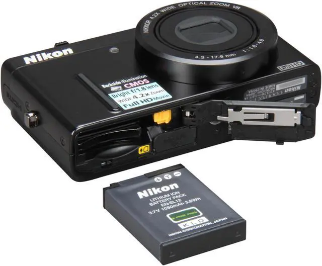 Alt view image 7 of 8 - Nikon COOLPIX P300 Black 12.2 MP 4.2X Optical Zoom 24mm Wide Angle Digital Camera