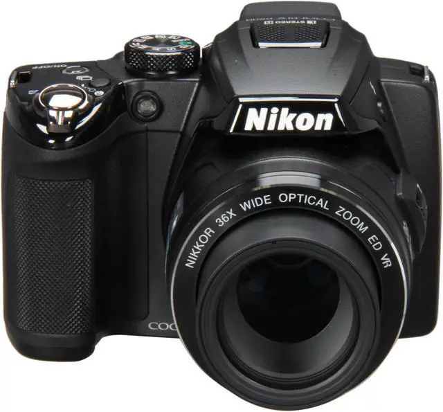 Alt view image 2 of 10 - Nikon COOLPIX P500 Black 12.1 MP 36X Optical Zoom Wide Angle Digital Camera