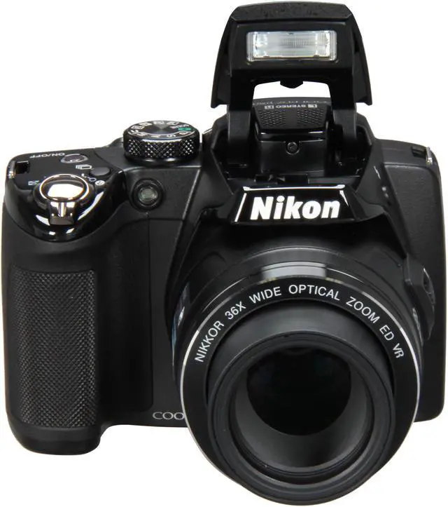 Alt view image 6 of 10 - Nikon COOLPIX P500 Black 12.1 MP 36X Optical Zoom Wide Angle Digital Camera